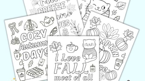 Free Printable Fall Themed Different and the Same Worksheets - The ...