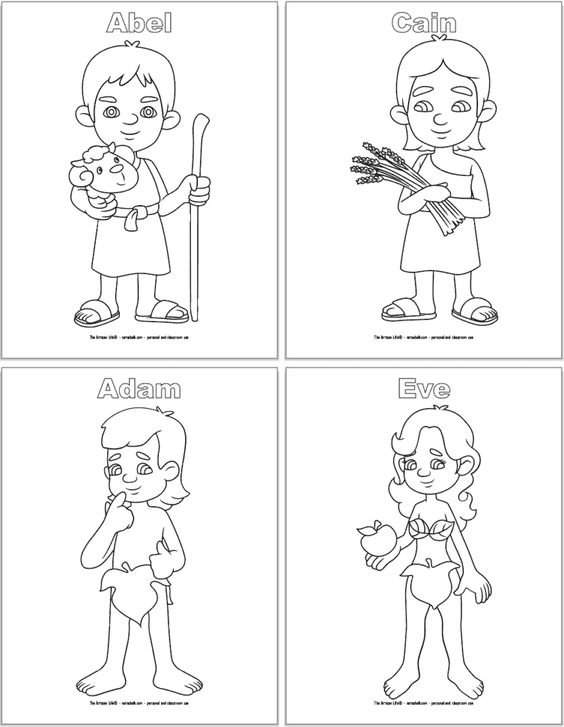 people of the bible coloring pages