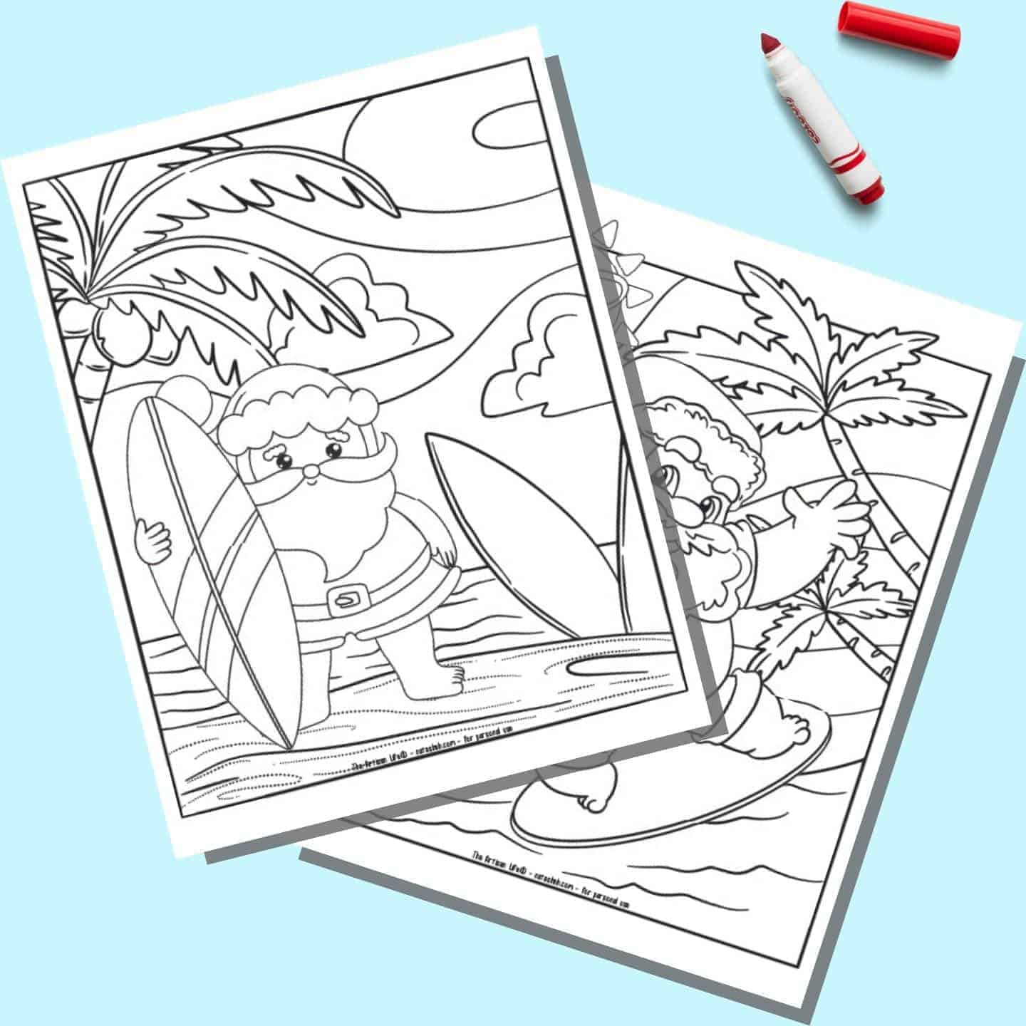 25+ surfboard coloring pages