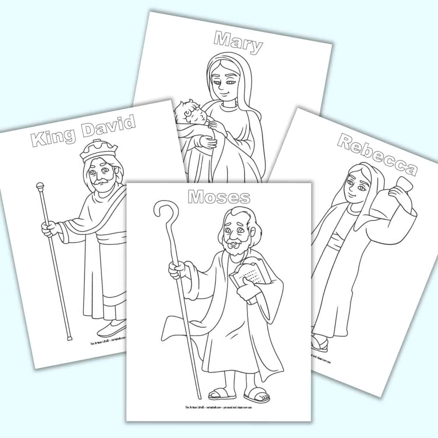 Printable Bible Character Cards