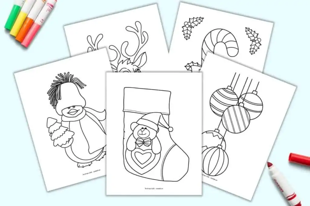 crayola christmas coloring pages printable