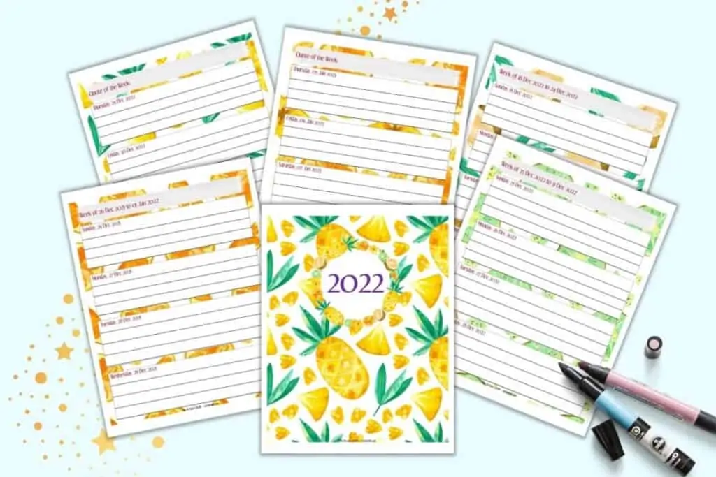 free printable 52 week planner for 2022 the artisan life