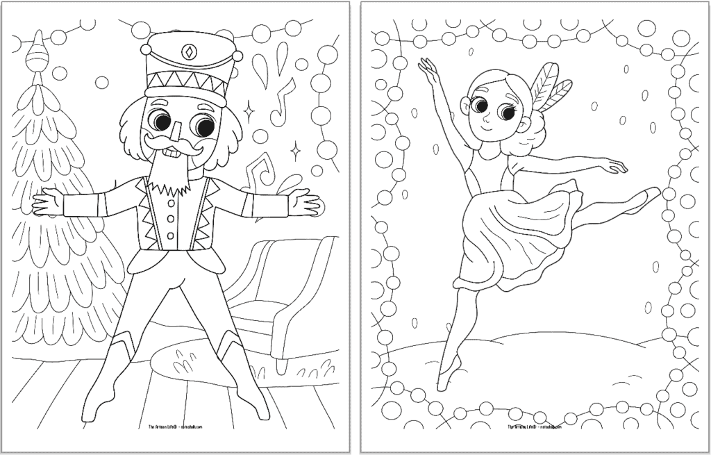 free nutcracker coloring pages to print