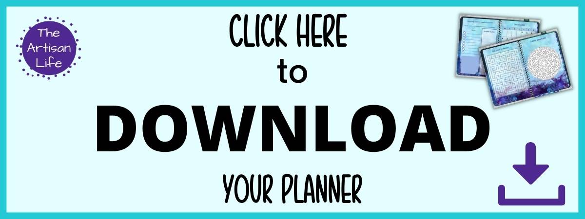 text "click here to download your planner"