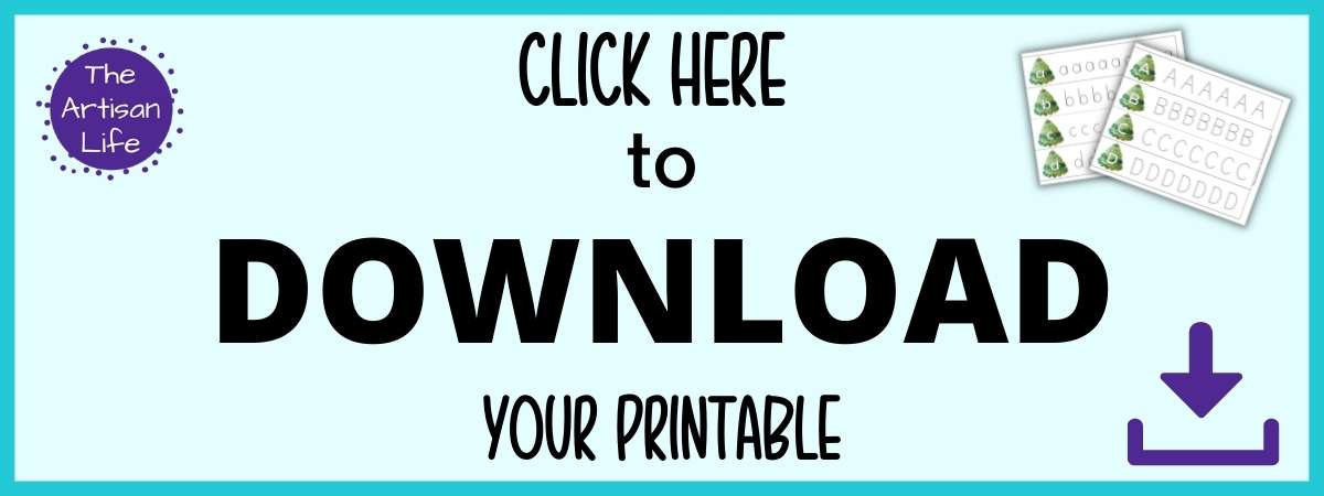Text "click here to download your printables"