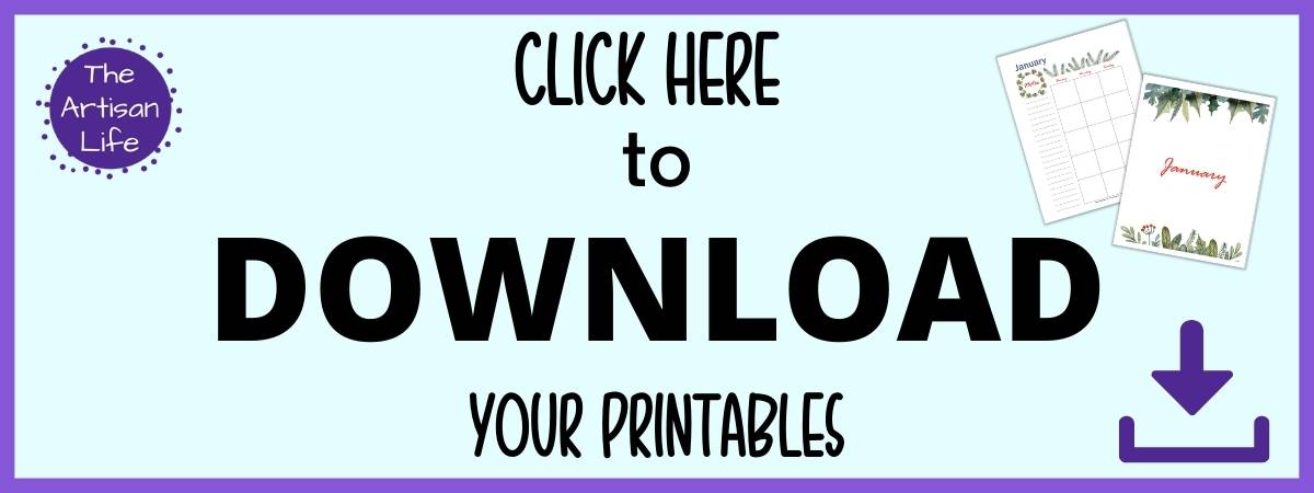 Text "click here to download your printables"