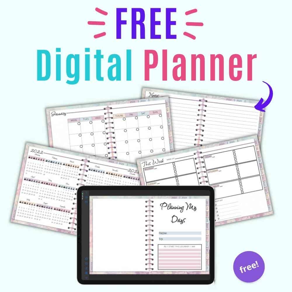 calendars-planners-undated-digital-download-pdf-digital-planner-over-the-rainbow-theme-paper