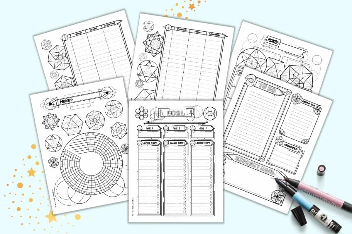 Free Sacred Geometry Bujo Printables - The Artisan Life