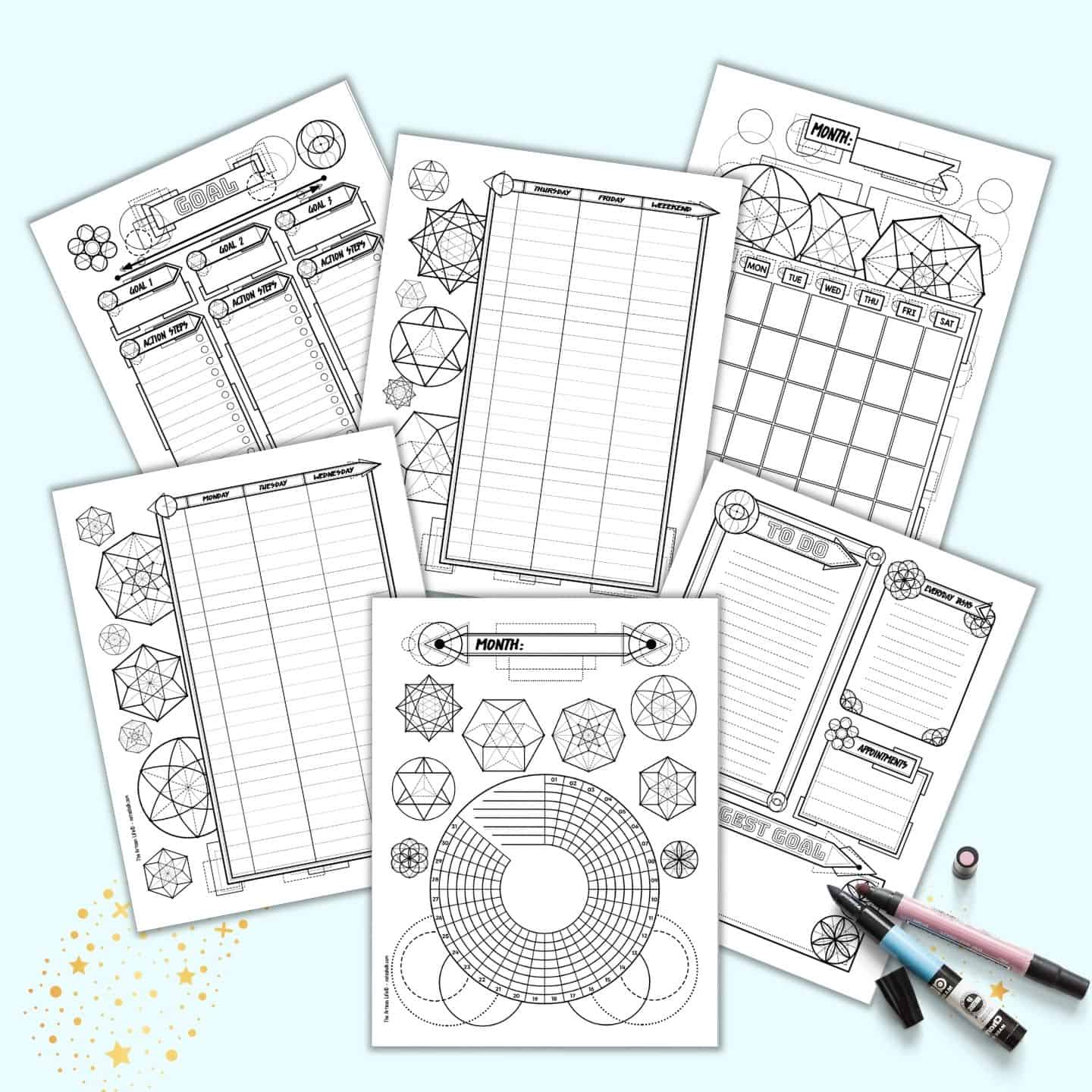 Free Sacred Geometry Bujo Printables The Artisan Life free-sacred-geometry-bujo-printables-the-artisan-life
