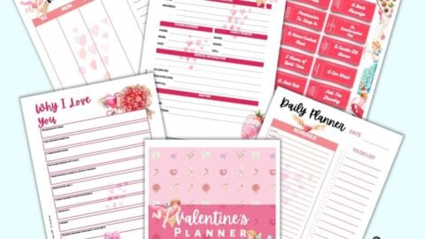 Free Printable February Cut and Paste - The Artisan Life