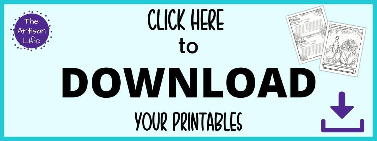 Text "click here to download your free printables (chamomile coloring pages)"