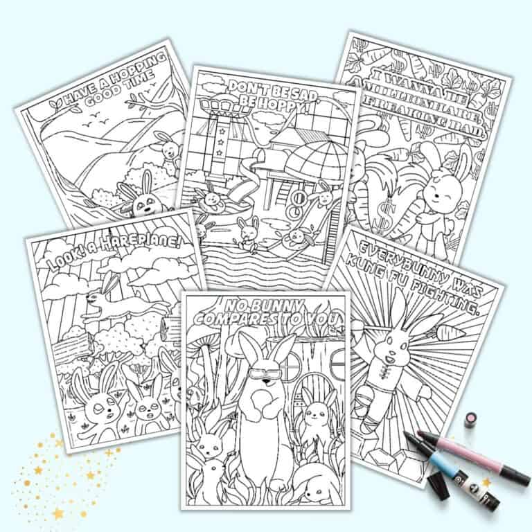 Free Printable Easter Egg Coloring Pages for Adults - The Artisan Life