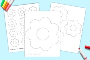 Free Printable Simple Flower Template - The Artisan Life