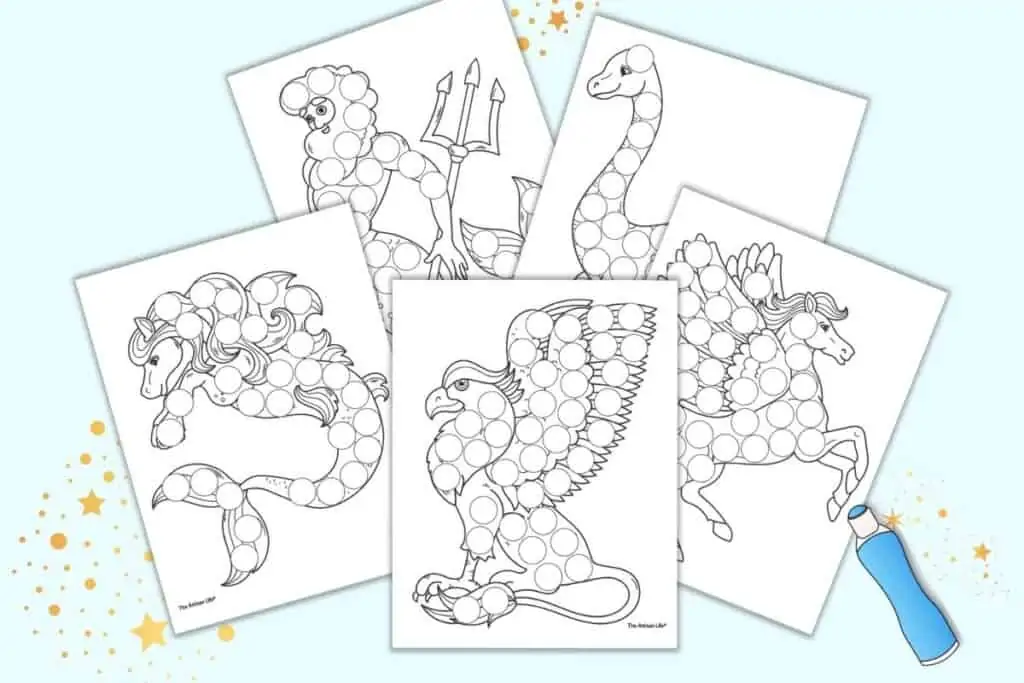 free mythical creatures coloring pages