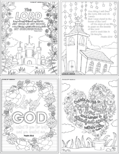 Free Printable Bible Psalm Coloring Pages - The Artisan Life