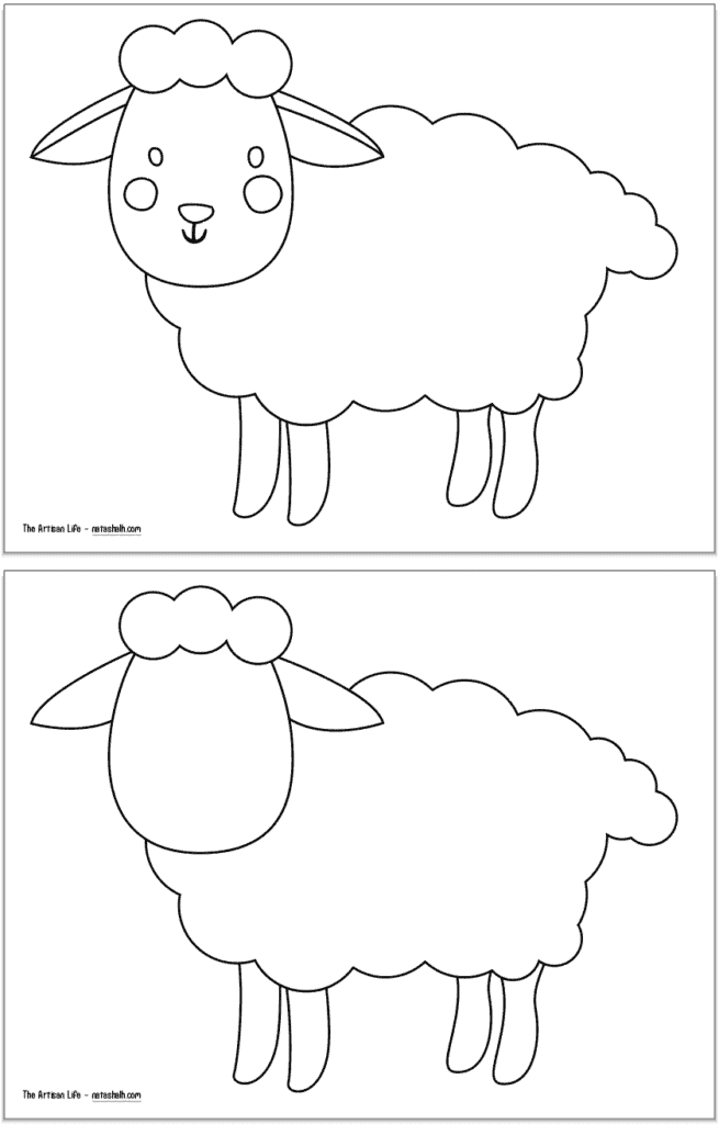 Free Printable Sheep Templates The Artisan Life