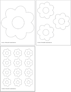 Free Printable Simple Flower Template - The Artisan Life