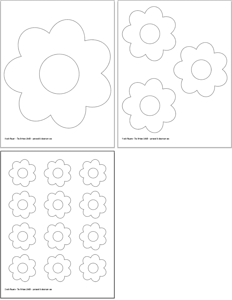 basic flower shape template