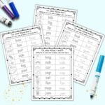 Free Printable CVC Word I Spy Worksheets - The Artisan Life