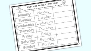 Free Printable February Calendar Worksheet for Kids - The Artisan Life
