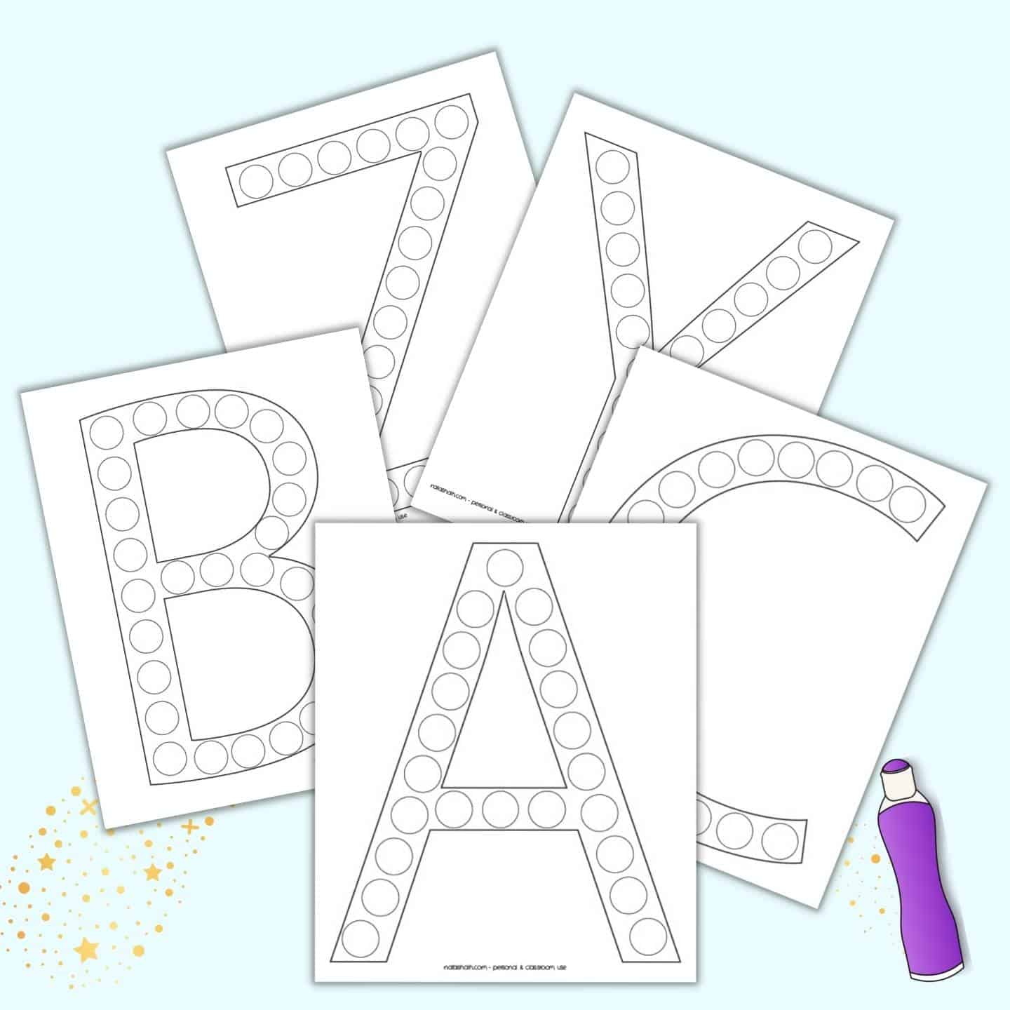 Dot Painting Alphabet Letter Sounds — Natasha's Crafts