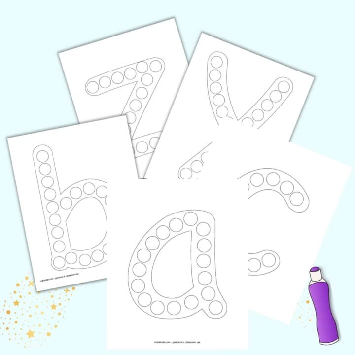 Dot Marker Coloring Pages - The Artisan Life