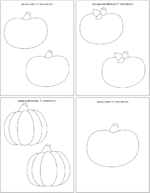 24 Free Pumpkin Outline Printables - The Artisan Life