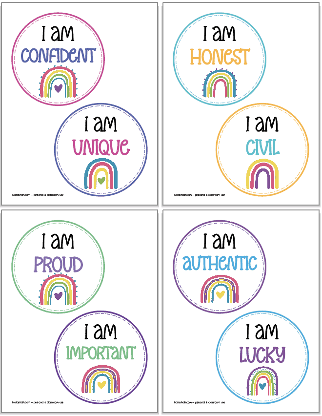 Affirmation Station Printable Free Printable Templates by Nora