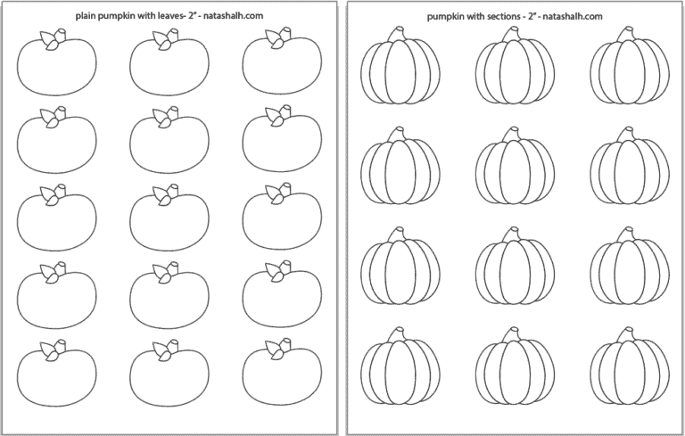 24 Free Pumpkin Outline Printables - The Artisan Life