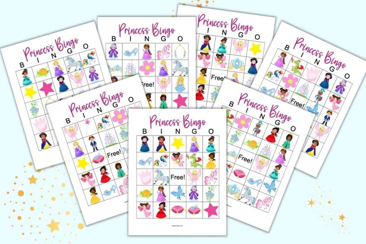 Printable Princess Bingo - The Artisan Life