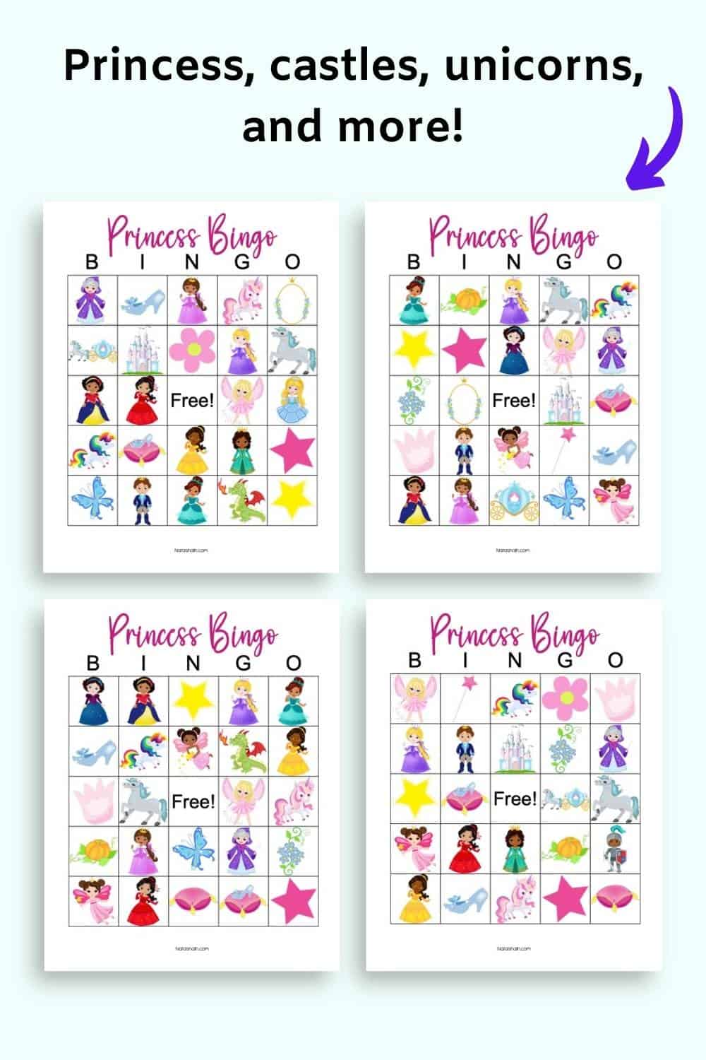 Printable Princess Bingo - The Artisan Life
