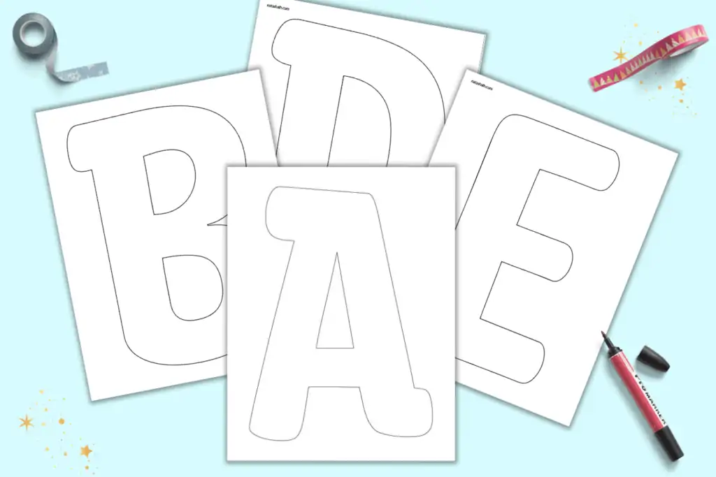 18 Free Printable Bubble Letters Templates Freebie Finding 40% OFF