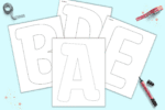 Free Printable Uppercase Bubble Letters - The Artisan Life