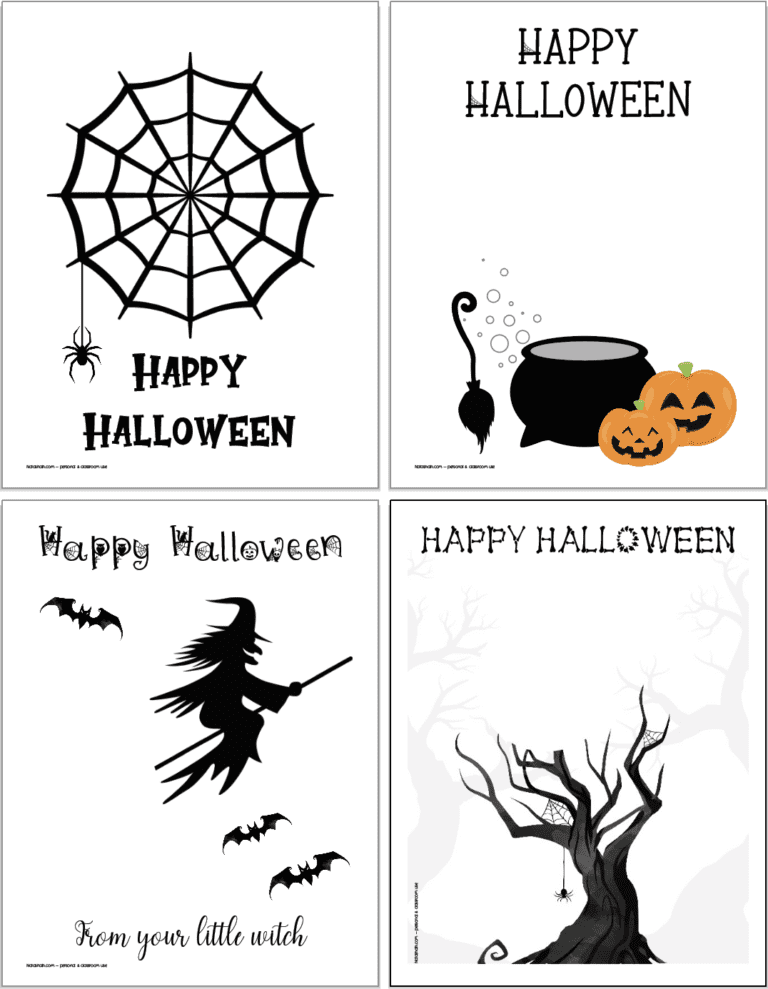 Free Printable Halloween Handprint Craft Templates - The Artisan Life