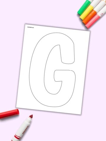 A preview of an uppercase letter G bubble letter