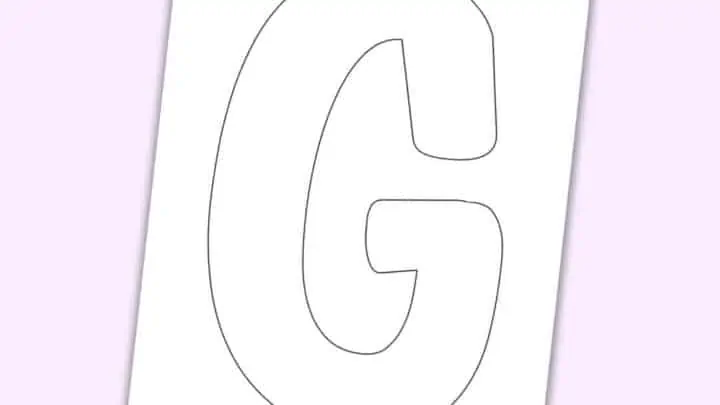 lowercase g bubble letter