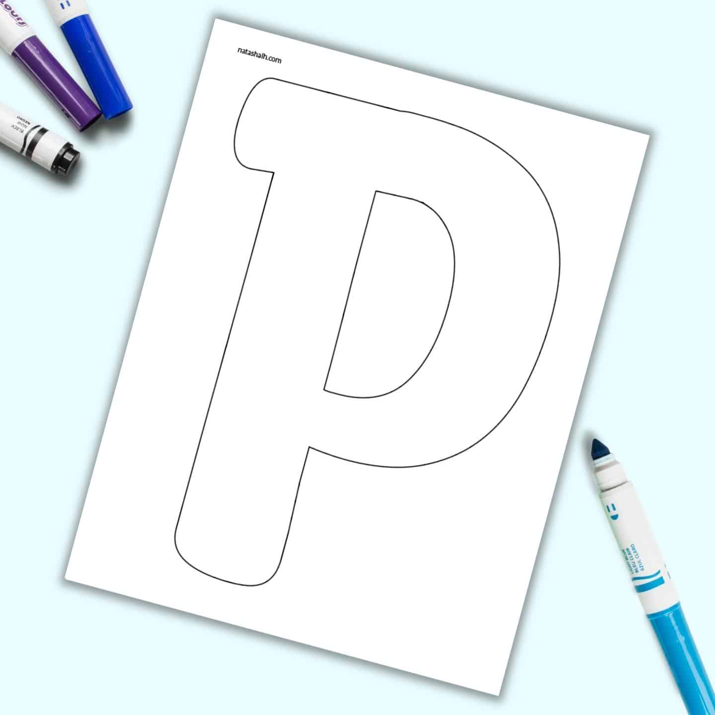 Free Printable Bubble Uppercase Letter P The Artisan Life