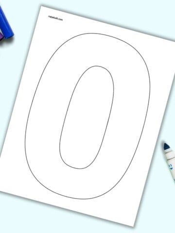 A large uppercase bubble letter O printable