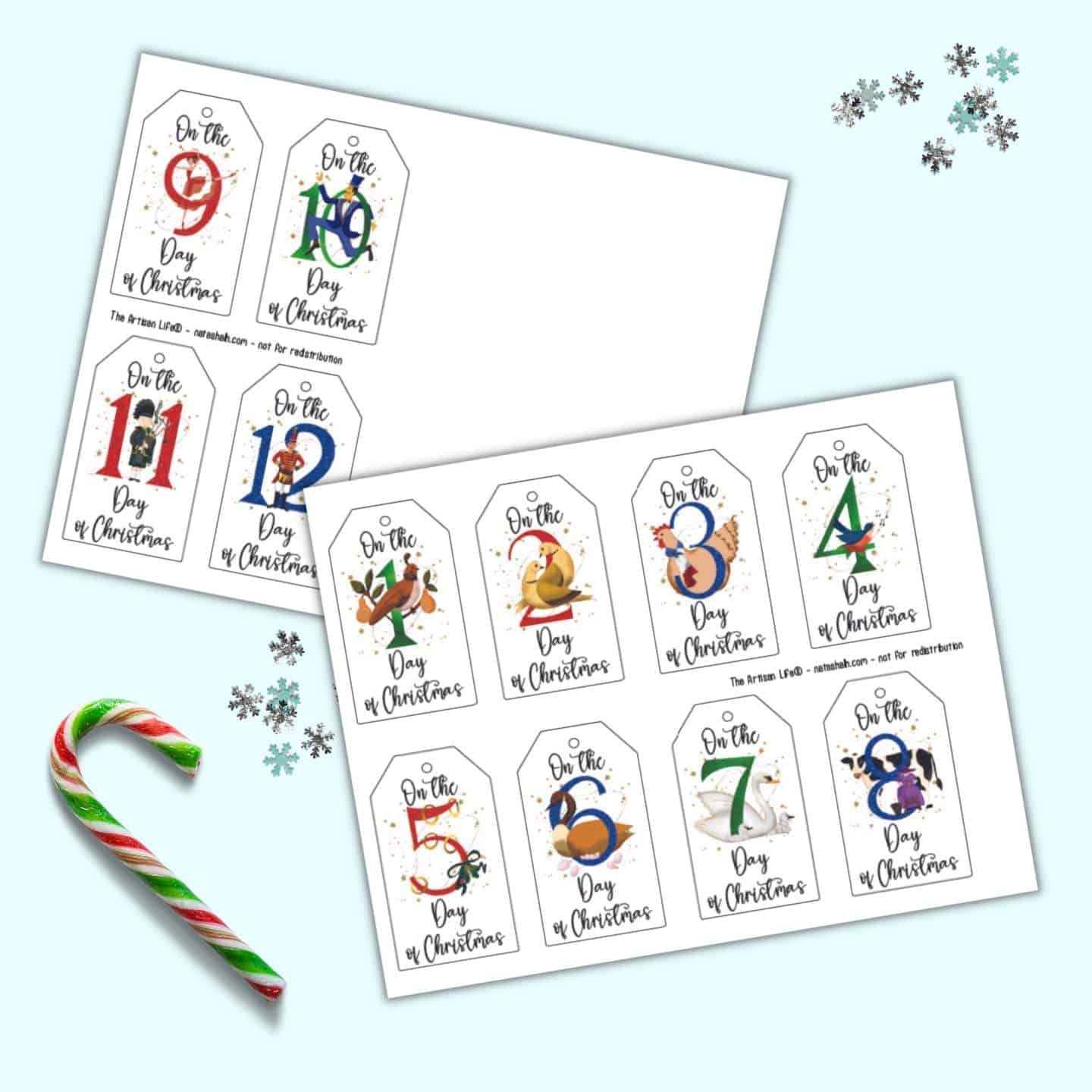 Christmas Countdown Day 7: Color Your Own Printable Christmas Gift Tags -  Simple Fun for Kids
