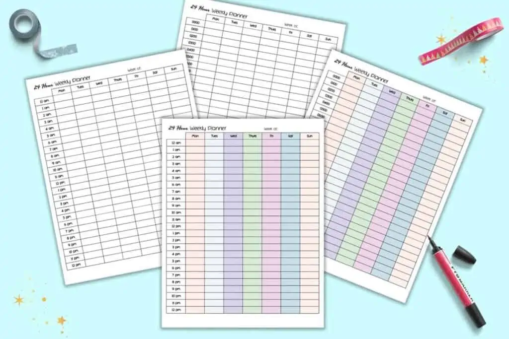 24 Hour Weekly Planner Printable free Printable 24 Hour Calendar am-and-pm-meaning-and-relation-with-24-hour-clock