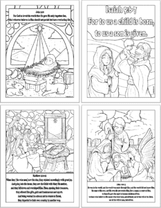 Nativity Coloring Pages (free printable Nativity coloring pages for ...