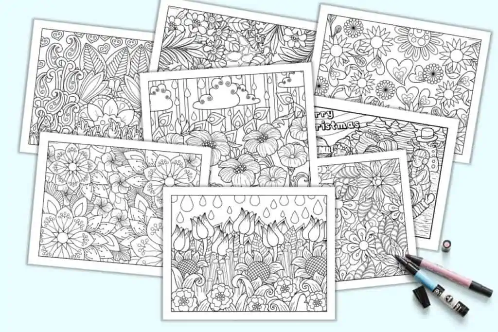 free printable coloring book pages of flowers