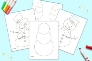 Free Printable Snowman Templates - The Artisan Life