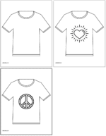 Free Printable White T-Shirt Template (blank t-shirt coloring pages ...