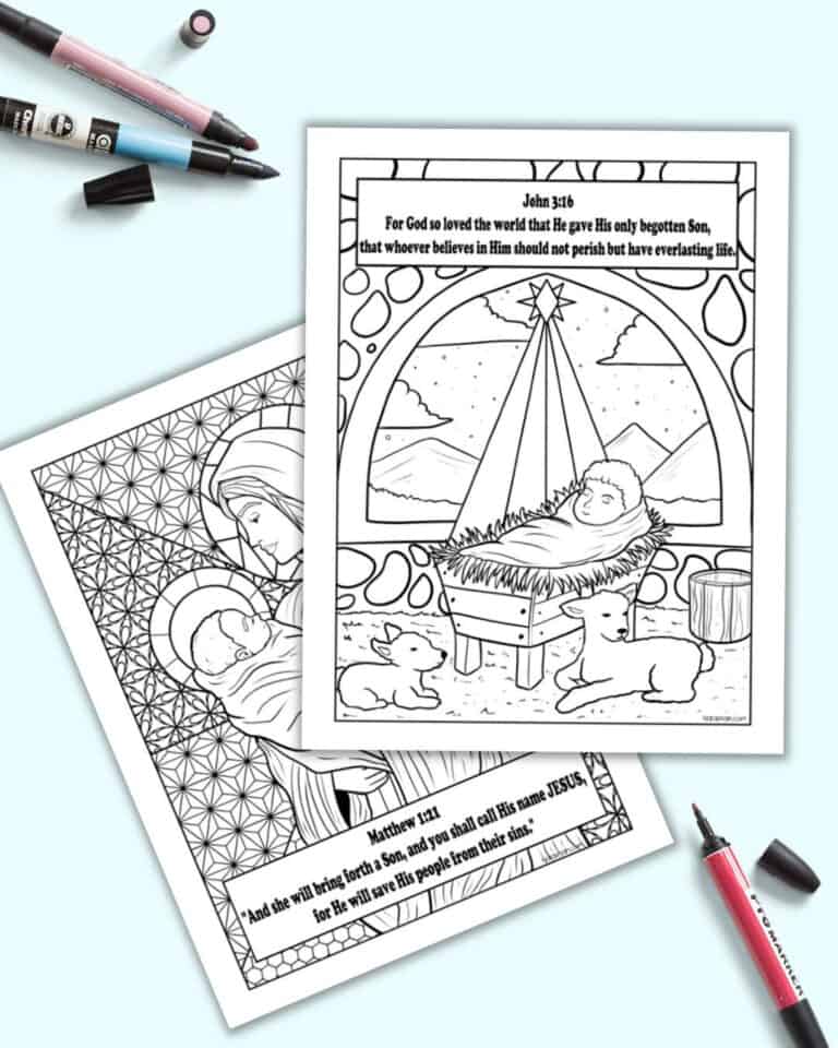 Nativity Coloring Pages (free printable Nativity coloring pages for ...