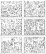 Free Printable Adult Coloring Pages: Flowers (free flower coloring ...