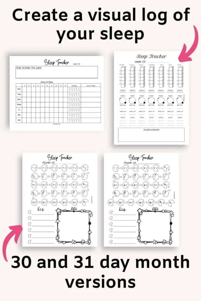 sleep chart template