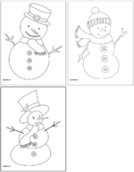 Free Printable Snowman Templates - The Artisan Life