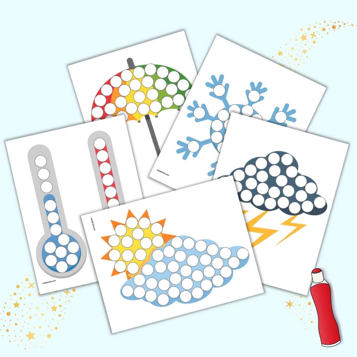 Ohuhu Washable Dot Markers for Toddler 8 Colors Bingo Daubers 40