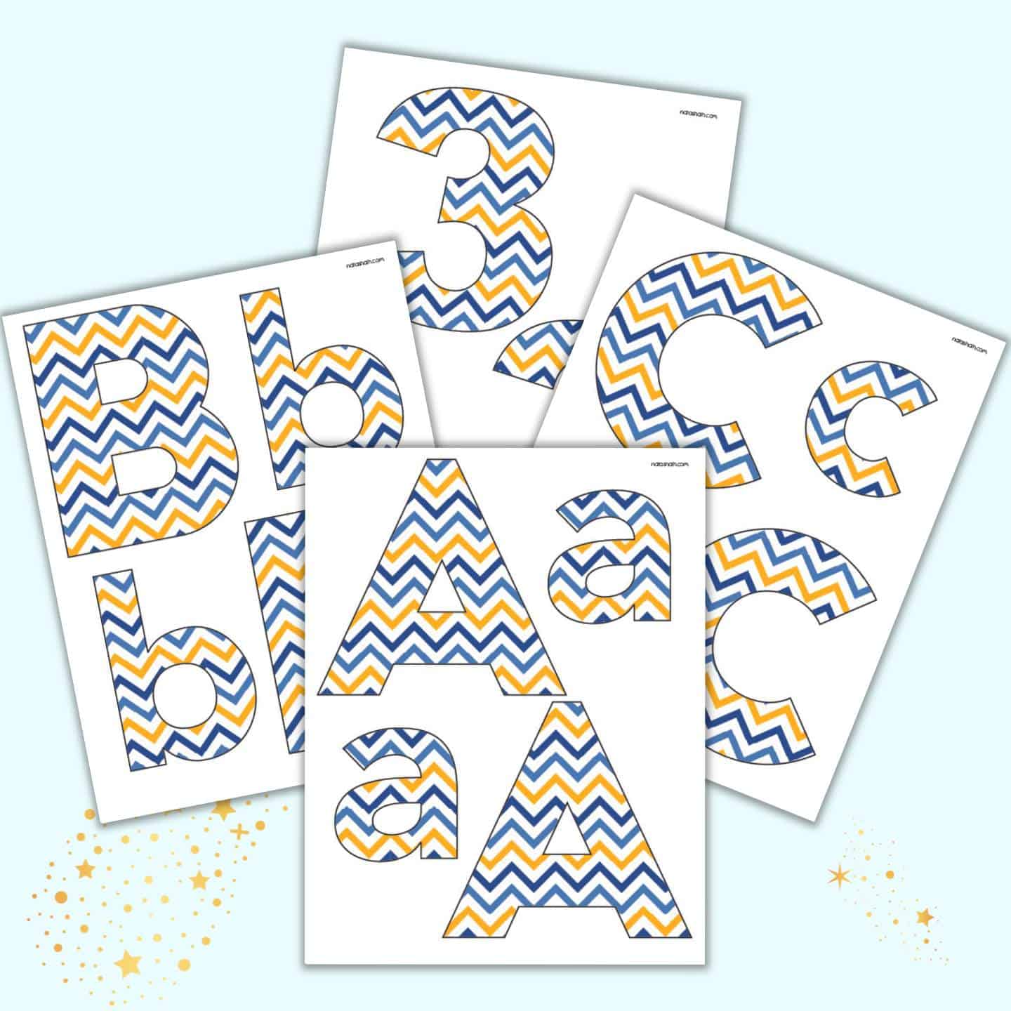 Free Printable Hanukkah Bulletin Board Letters - The Artisan Life